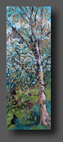 Cat and catkins 80x30cm